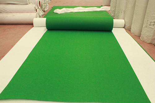 常规绿平纹展览地毯批发