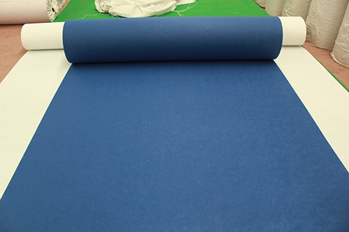 常规蓝平纹地毯